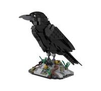Raven Bird Animal Building Blocks Sets, 357 Pieces Creative Unique Design Collectible, MOC Mechanical Bird Building Kit Toy, Display Model Gift Construction Bricks (217187)