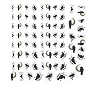 Raven Bird Collection (Raven Bird Nail Art Decals)