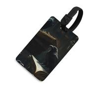 Raven Bird Magic Book Luggage Tags for Suitcases Handbag Tag Labels Travel Accessories Privacy Cover ID Label