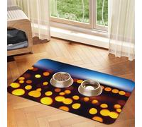 raven bird Pet Absorbent Leather Tablecloth 40x60cm with Non-Slip Rubber Base for Cats and Dogs