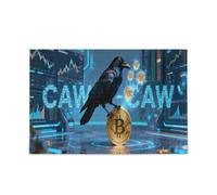 Raven Bitcoin Crypto Finance Caw-caw Pattern Unique Jigsaw Puzzles Unique Difficult and Challenge 500 Piecing