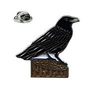 Raven Black Bird Metal Enamelled Pin Badge Lapel Badge XJKB15-14