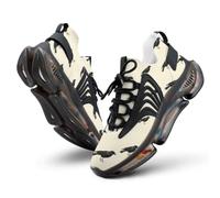 Raven Black Crow Men's Running Shoes | Breathable Fashion Road Trainers Walking Sneakers