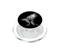 Raven Black Crow Occult Aesthetic Death Wildlife Bird PopSockets PopGrip for MagSafe