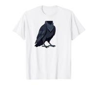 Raven Costume Body Graphic Funny Halloween Cosplay Value Graphic T-Shirt, Men, White, L