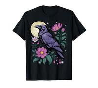 Raven Cottagecore Moon Flower T-Shirt