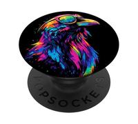 Raven Crow Bird Jackdaw Hooded Crows Black Ravens PopSockets Adhesive PopGrip