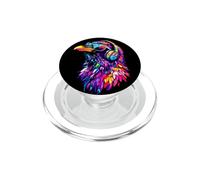Raven Crow Bird Jackdaw Hooded Crows Black Ravens PopSockets PopGrip for MagSafe