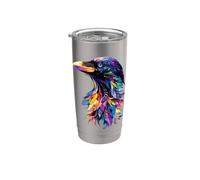 Raven Crow Bird Jackdaw Hooded Crows Black Ravens Stainless Steel Insulated Tumbler