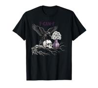 Raven Crow Black Bird Art Spooky T-Shirt