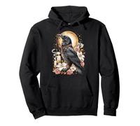 Raven Crow Coquette Catholic Sacred Vintage Kitsch Candles Pullover Hoodie