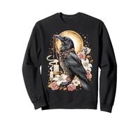 Raven Crow Coquette Catholic Sacred Vintage Kitsch Candles Sweatshirt