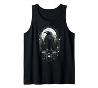 Raven Crow Dark Bird Witchcraft Omens Midnight Tank Top