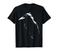Raven Drawing Animal Art Bird Crow T-Shirt