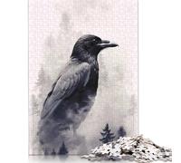Raven Forest Puzzle for Adults And Teenagers 500 Pieces Wood Puzzle Jigsaws for Adults Family Activity Jigsaw Puzzles 500pcs (52x38cm)