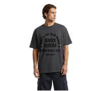 Raven Gothic Oversize T-Shirt Grey Grey