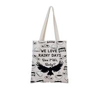 Raven-Hood Series Book Tote Bag Book Lover Gift We Love Rain Days Baby Gift (Rain Days Tote)