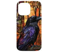 Raven in Fiery Forest Glow Design Case for iPhone 14 Pro Max