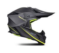 §Raven Ipsum Evo MX Helmet Matte Carbon-Fluo Yellow§
