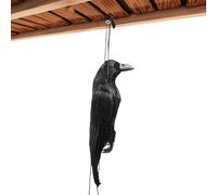 Raven Lure | Realistic Portable Bird Statue - Lure Raven Figurine for Outdoors, for Haunted Decoration, Masked Party, Thanksgiving, Garden, Patio, Porch, Courtyard, Farm, Orchard Vine, Protection