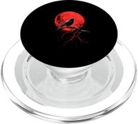 Raven Moon Men Black Gothic Women Black Crow PopSockets PopGrip for MagSafe