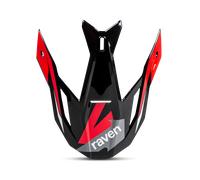 Raven Morphous MX Helmet Peak Black/Red Black,Red