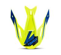 Raven Morphous MX Helmet Peak Fluo Yellow/Blue Fluo Yellow,Blue