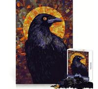 Raven Mosaic Art Jigsaw Puzzle for Teenagers 1000 Pieces Reason Skill Toy Calming Play Exact Cut Perfect Present (50x75cm)