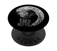 Raven Mother Black Gothic Mother Mother's Day Crow Raven PopSockets Adhesive PopGrip