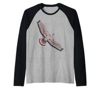Raven Native American Indian Totem Northwest Coast Pacific Raglan Baseball Tee