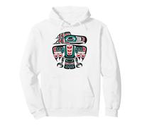 Raven Native American Indigenous, Totem Tlingit Haida Tribe Pullover Hoodie