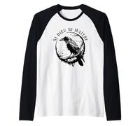 Raven Ni Dieu Ni Maître, Crow No Gods No Masters. Raglan Baseball Tee