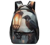 Raven Night Fashion Backpack Lightweight Laptop Bag | Travel Hiking Camping Daypack