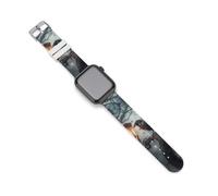Raven Night Silicone Watch Strap 38mm 40mm 42mm 44mm Quick Release Compatible with IWatch Series 10 9 Ultra 8 7 6 5 4 3 2 1 SE