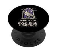 Raven Occult Bird Mystical Animal Witchy Raven Dark Academia PopSockets Adhesive PopGrip