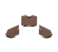 Raven ONYX MX Helmet Peak Fasteners Brown Brown