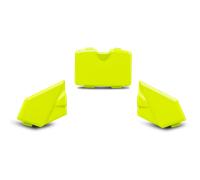 Raven ONYX MX Helmet Peak Fasteners Fluo Yellow Fluo Yellow