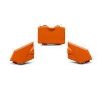 Raven ONYX MX Helmet Peak Fasteners Light Orange Light Orange