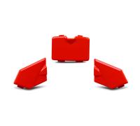 Raven ONYX MX Helmet Peak Fasteners Red Red