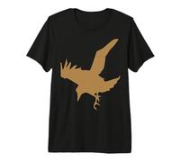Raven or Crow in Flight Silhouette Premium T-Shirt