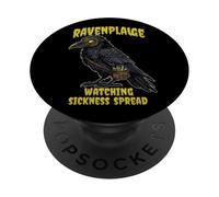 Raven Plague Doctor Mask Dark Gothic Horror Crow PopSockets Adhesive PopGrip