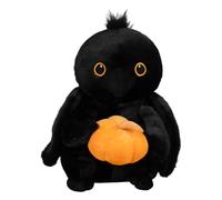 Raven Plush Toy - Halloween Raven Stuffed Animal, Halloween Stuffed Animal, Halloweens Home Decor For Living Room Sofa Couch Chair Bedroom Desk | Spooky Cute Plush Gift For Kids Adults Usee Plying