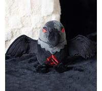 Raven Plush Toy With Red Eyes & All-Seeing Eye - Spooky Soft Decor