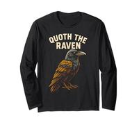 Raven Quoth The Dark Academia Womens Night Long Sleeve T-Shirt