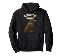 Raven Quoth The Dark Academia Womens Night Pullover Hoodie