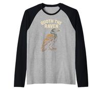 Raven Quoth The Dark Academia Womens Night Raglan Baseball Tee