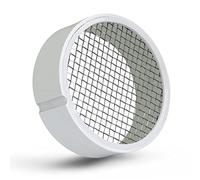 Raven R1510 4 inch PVC Termination Vent with Stainless Steel Screen, White