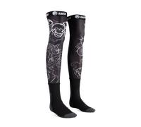 Raven Race Long Socks Black Skull S-M