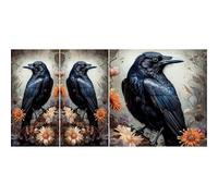 Raven Rice Paper, 29 x 29cm (2 Sheets) - 3X Images for Furniture Poster Craft Decoupage by CRAFT KREATIVELY