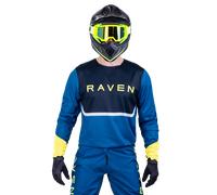 Raven RV-Two MX Jersey Turquoise/Dark Navy/Hi-VisXL Turquoise,Dark Navy,Hi-Vis